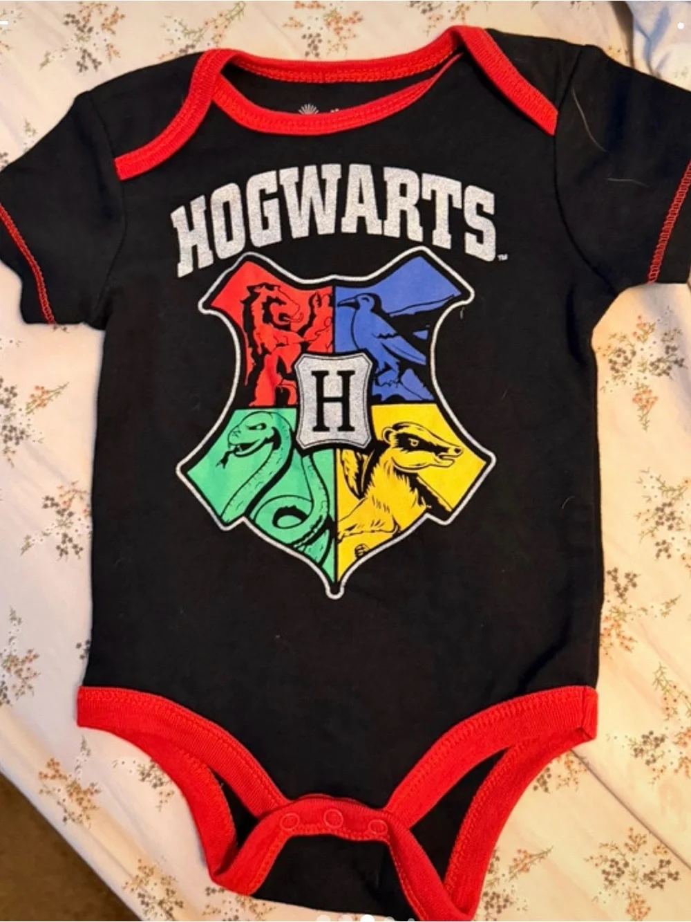 Little Wizard Yellow & Red Baby One-Piece